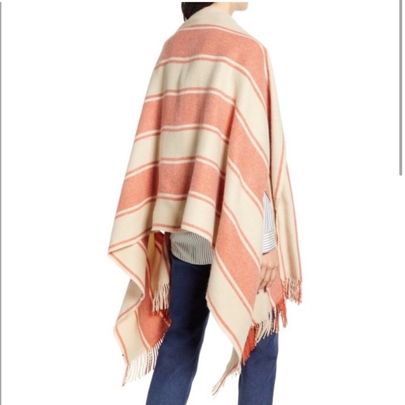 Madewell Twill Stripe Scarf in Muted Blush Multi - Picture 2 of 7